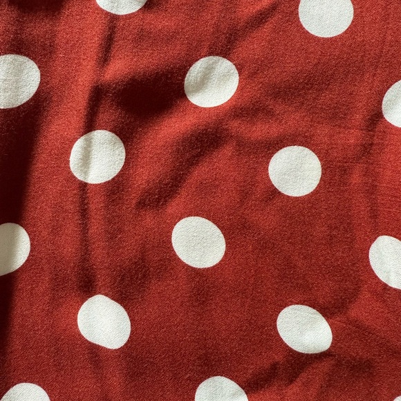 Zara Burnt Orange and White Polka Dot Jumpsuit - Picture 8 of 13